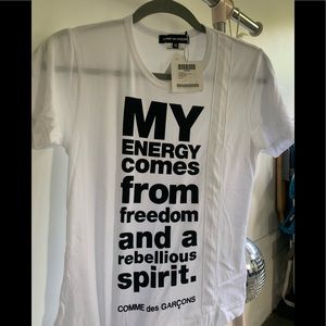 COMMES DE GARÇONS GRAPHIC TEE NWT